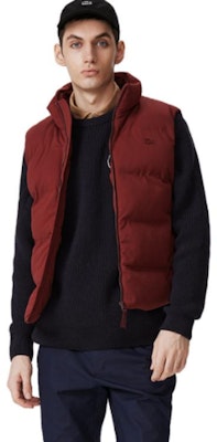 ラコステ 軽量保温スタンドカラーベスト BH4609 Cheap ラコステ 軽量保温スタンドカラーベスト BH4609