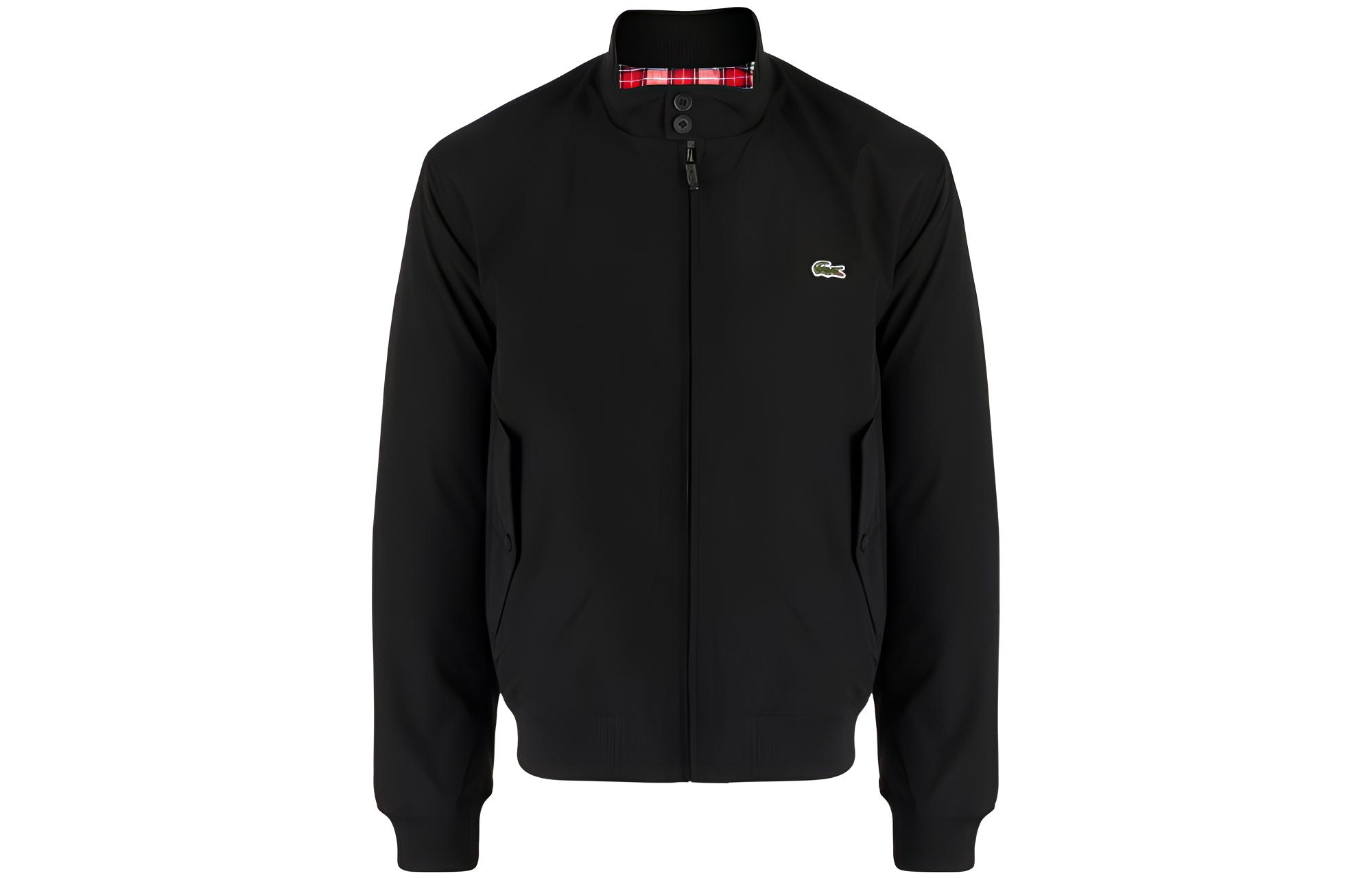 LACOSTE  Logo Embroidered Cotton Bomber Jacket. BH0538