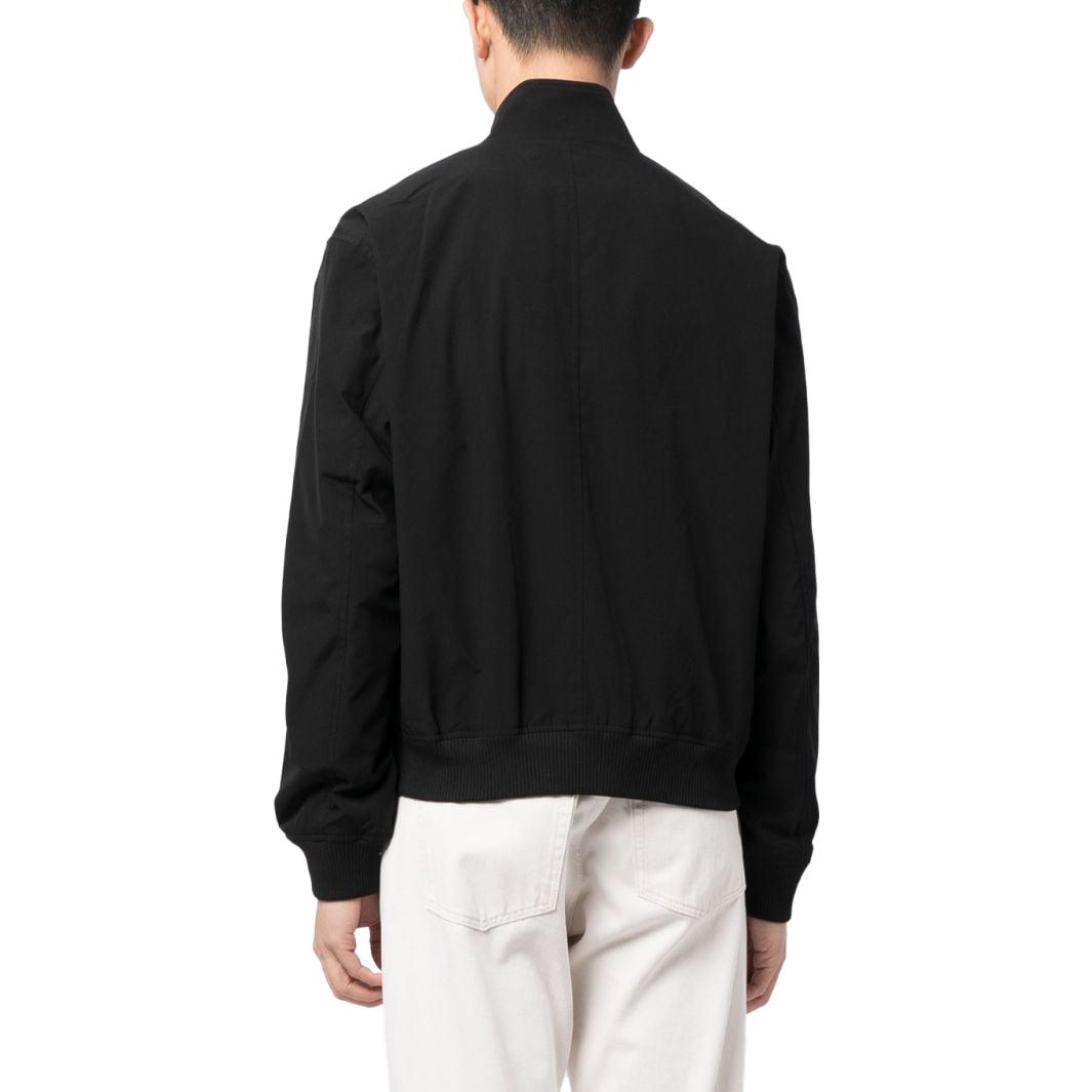 Shop LACOSTE  Logo Embroidered Cotton Bomber Jacket. BH0538