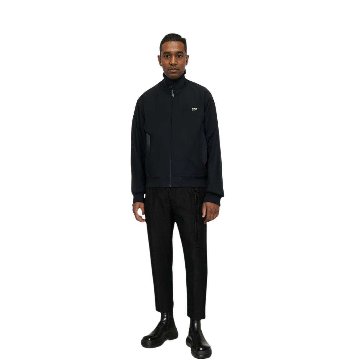 Sizing LACOSTE  Logo Embroidered Cotton Bomber Jacket. BH0538