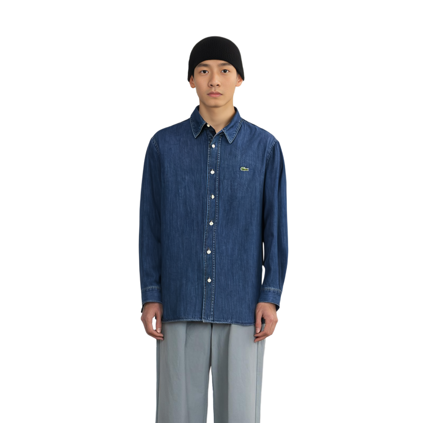 Shop Camisa de Manga Larga LACOSTE CDZ/Azul CH6267/CDZ