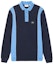 Buy LACOSTE 寬鬆版拼色長袖POLO衫 海軍藍/藍色 KH5362-F65