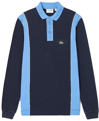 LACOSTE 寬鬆版拼色長袖POLO衫 海軍藍/藍色 KH5362-F65 Order LACOSTE 寬鬆版拼色長袖POLO衫 海軍藍/藍色 KH5362-F65