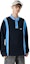 Shop LACOSTE 寬鬆版拼色長袖POLO衫 海軍藍/藍色 KH5362-F65