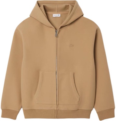ラコステ ルーズフィット ジップアップフーディジャケット ベージュブラウン SH4106-02S Buy ラコステ ルーズフィット ジップアップフーディジャケット ベージュブラウン SH4106-02S