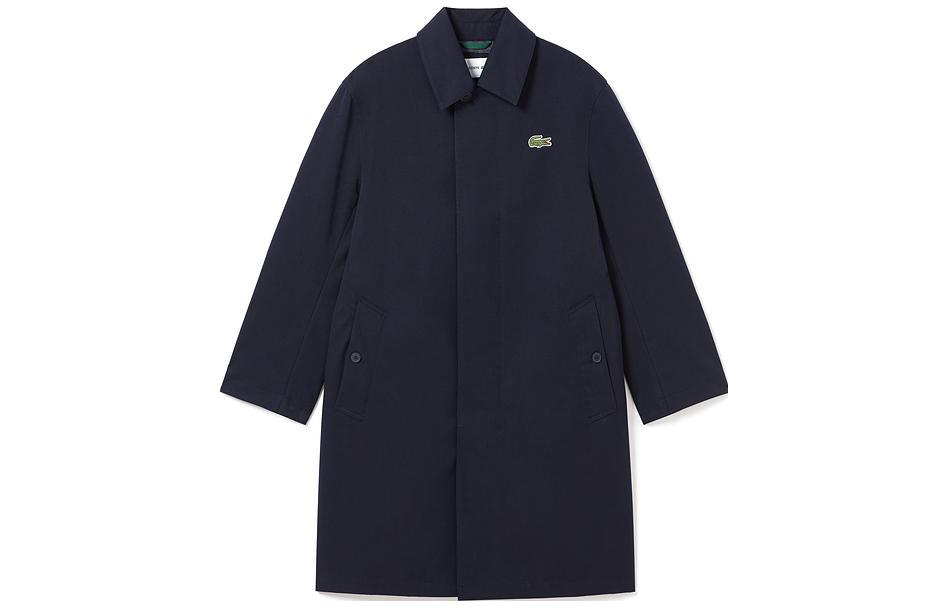 Order LACOSTE 中长款宽松版型纽扣风衣外套. BH5946