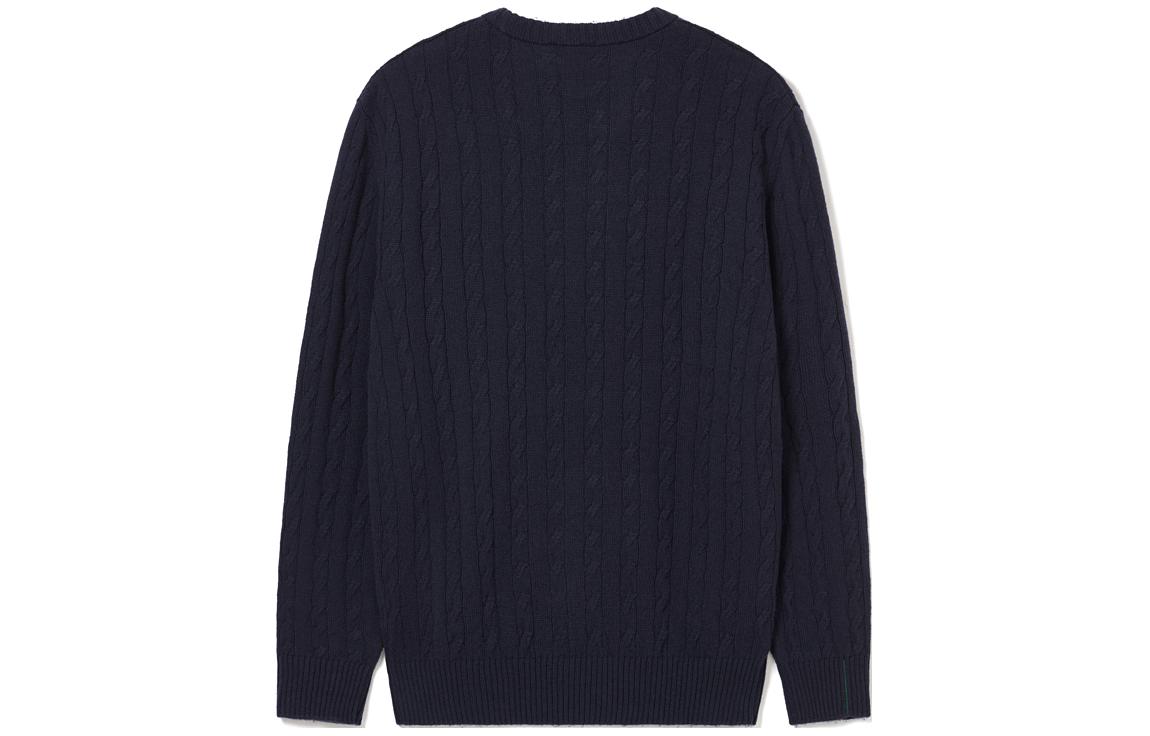 LACOSTE  Navy Blue Crewneck Knit Pullover Sweater Long Sleeve AH8566 圖 3