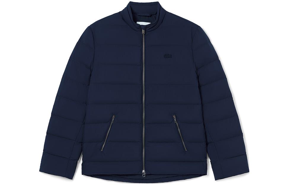 Order LACOSTE Jaket Biru Navy FW23 Stand Collar Lengan Panjang Insulated BH9329-166