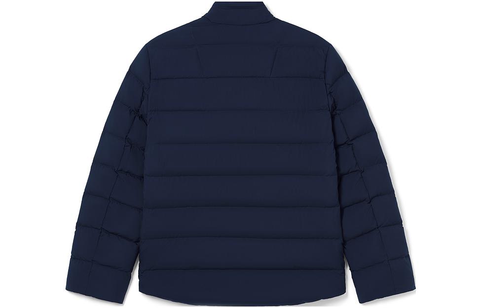 Lookbook LACOSTE Jaket Biru Navy FW23 Stand Collar Lengan Panjang Insulated BH9329-166