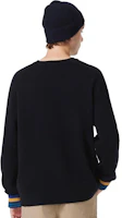 Details for LACOSTE Navy Blue Knit Sweater Crewneck with Graphic Print. AH0824-1