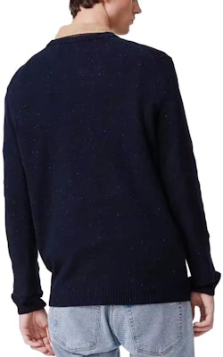 LACOSTE Navy Blue Solid Knit Pullover Crewneck Sweater AH2341-7CG Shop LACOSTE Navy Blue Solid Knit Pullover Crewneck Sweater AH2341-7CG