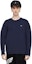 Purchase LACOSTE Navy Blue Solid Knit Pullover Crewneck Sweater AH2341-7CG