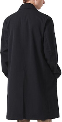 LACOSTE Abrigo Largo Azul Marino Solido de Botón Simple tipo Trench. BH5946-HDE Shop LACOSTE Abrigo Largo Azul Marino Solido de Botón Simple tipo Trench. BH5946-HDE