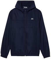 LACOSTE Navy Blue Zip-Up Hoodie Jacket with Logo. BH3466-5FS LACOSTE Navy Blue Zip-Up Hoodie Jacket with Logo. BH3466-5FS