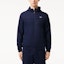 Lookbook LACOSTE Hoodie Jaket Zip-Up Biru Navy dengan Logo. BH3466-5FS