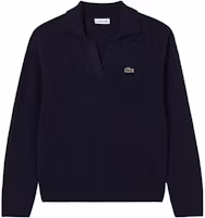 LACOSTE Navy Pure Cashmere V-Neck Sweater Casual Jumper. AF0403-166 LACOSTE Navy Pure Cashmere V-Neck Sweater Casual Jumper. AF0403-166