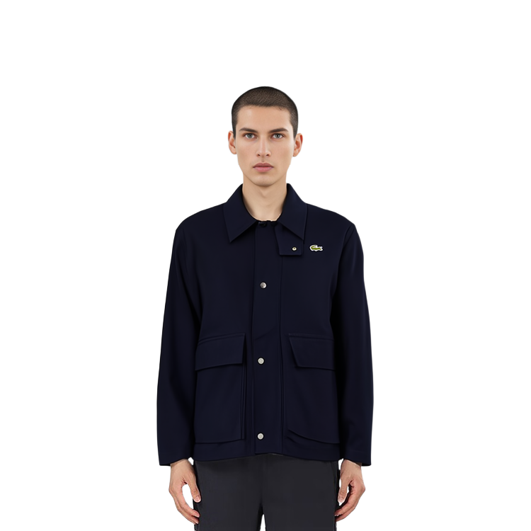 Purchase LACOSTE 海軍藍實用夾克，大口袋經典領設計。 BH7277-HDE