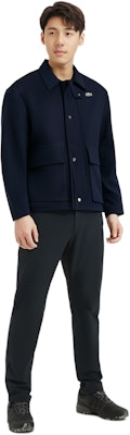 LACOSTE 海軍藍實用夾克,大口袋經典領設計。 BH7277-HDE Cheap LACOSTE 海軍藍實用夾克,大口袋經典領設計。 BH7277-HDE