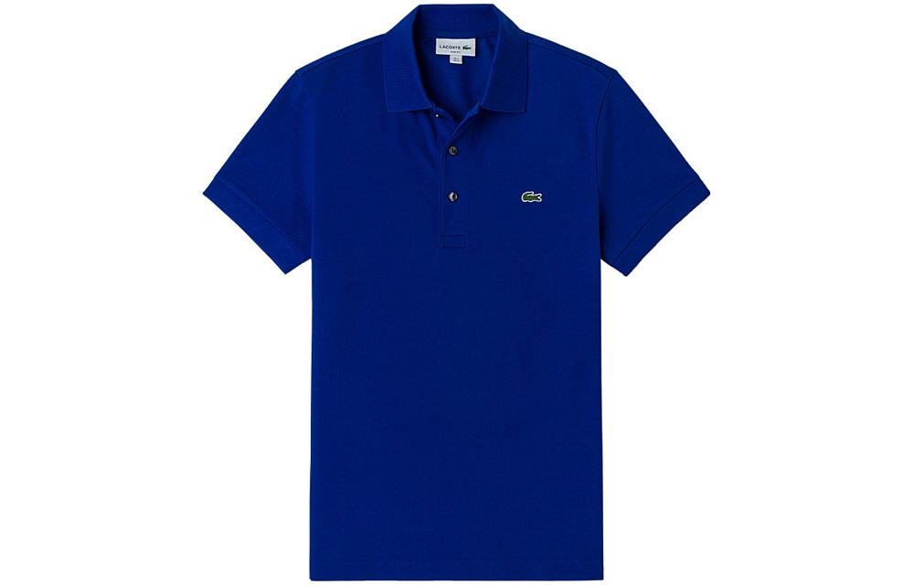 Order LACOSTE 寶石藍刺繡短袖休閒Polo衫 PH7937-BDM