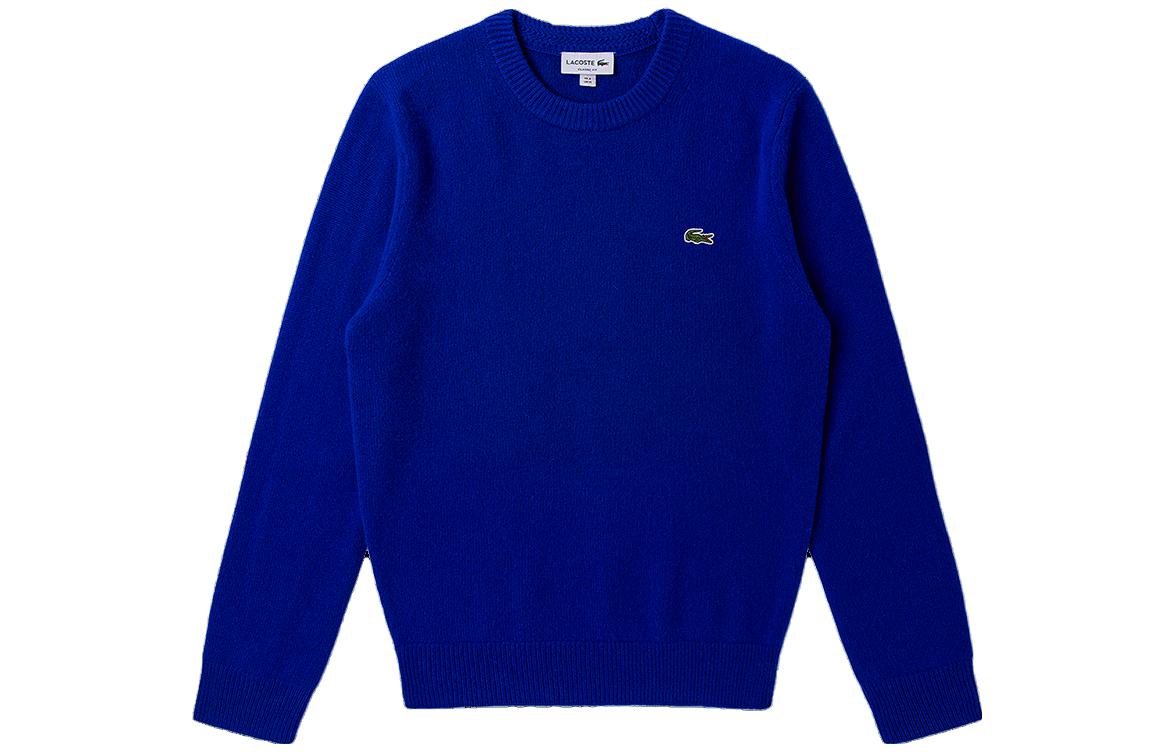 Order LACOSTE Suéter Cuello Redondo Animal Print Cashmere Puro - Azul Gemstone AH6807-BDM