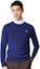 Shop LACOSTE Suéter Cuello Redondo Animal Print Cashmere Puro - Azul Gemstone AH6807-BDM