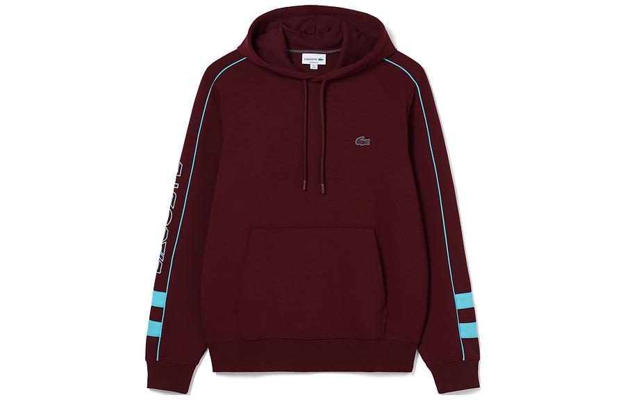 Order LACOSTE  Red Colorblock Pullover Hoodie SH1439