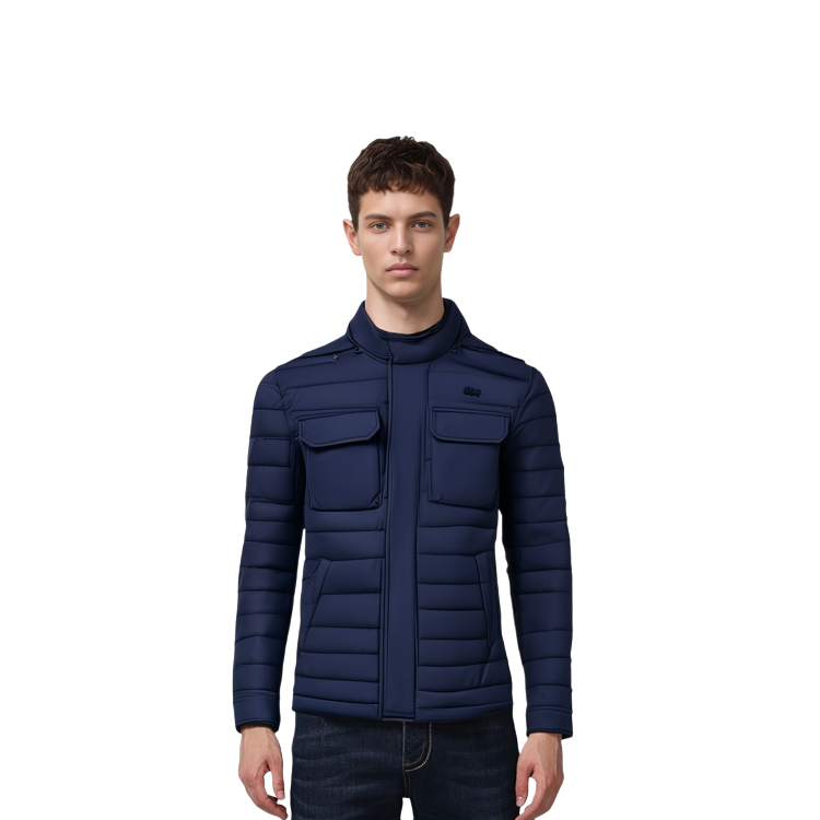 LACOSTE  Removable Hood Cotton Jacket Beige. BH8537 圖 6