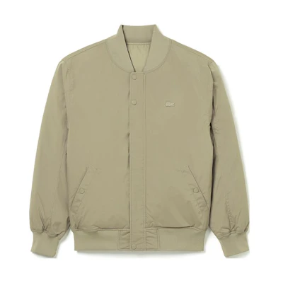 LACOSTE Reversible Bomber Down Jacket Beige FW23 BH8526-CB8