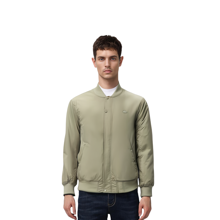 Lookbook LACOSTE  Reversible Bomber Down Jacket Beige FW23 BH8526-CB8