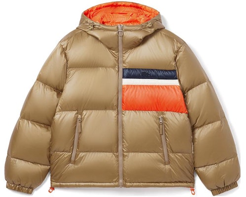 LACOSTE Jaket Hoodie Down Reversible Colorblock Coklat/Oranye. BH6014-QIT Order LACOSTE Jaket Hoodie Down Reversible Colorblock Coklat/Oranye. BH6014-QIT