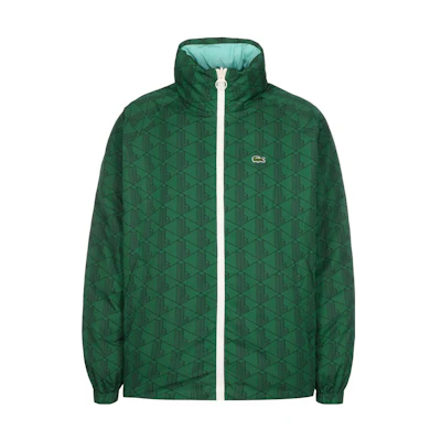 LACOSTE Reversible Geometric Print Jacket Green FW22 BH0399-D1R