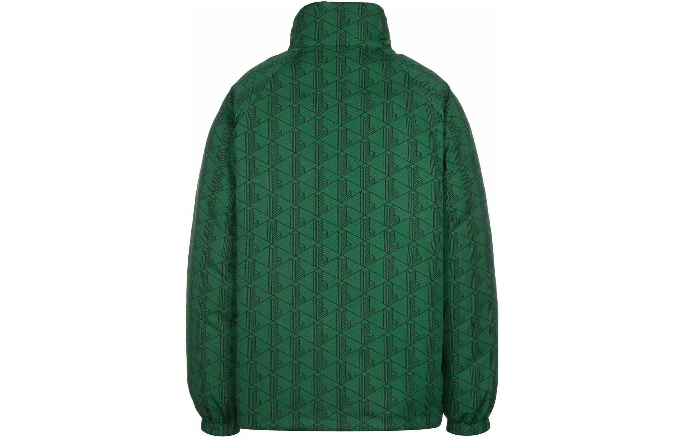 Lookbook LACOSTE 幾何圖案可反穿外套 綠色 FW22 BH0399-D1R