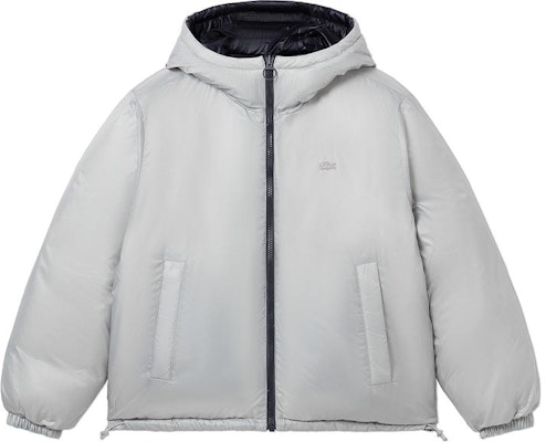 LACOSTE Reversible Hooded Down Jacket Navy/Grey Colorblock Warm Outerwear BH6014-QIW Lookbook LACOSTE Reversible Hooded Down Jacket Navy/Grey Colorblock Warm Outerwear BH6014-QIW
