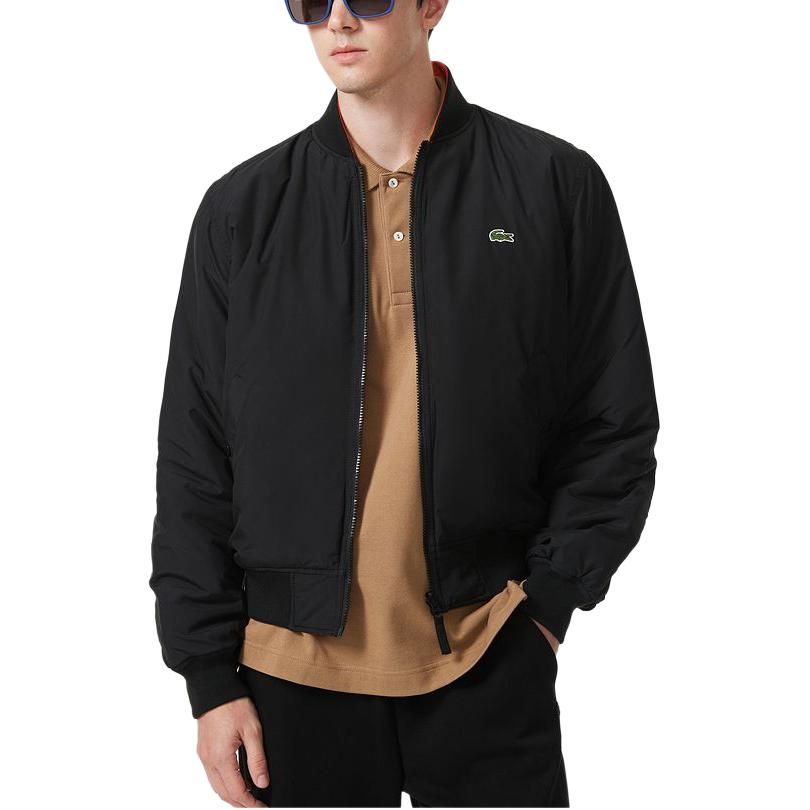 LACOSTE  Reversible Stand Collar Padded Jacket Black/Orange Casual Outerwear BH5953-174489 圖 3