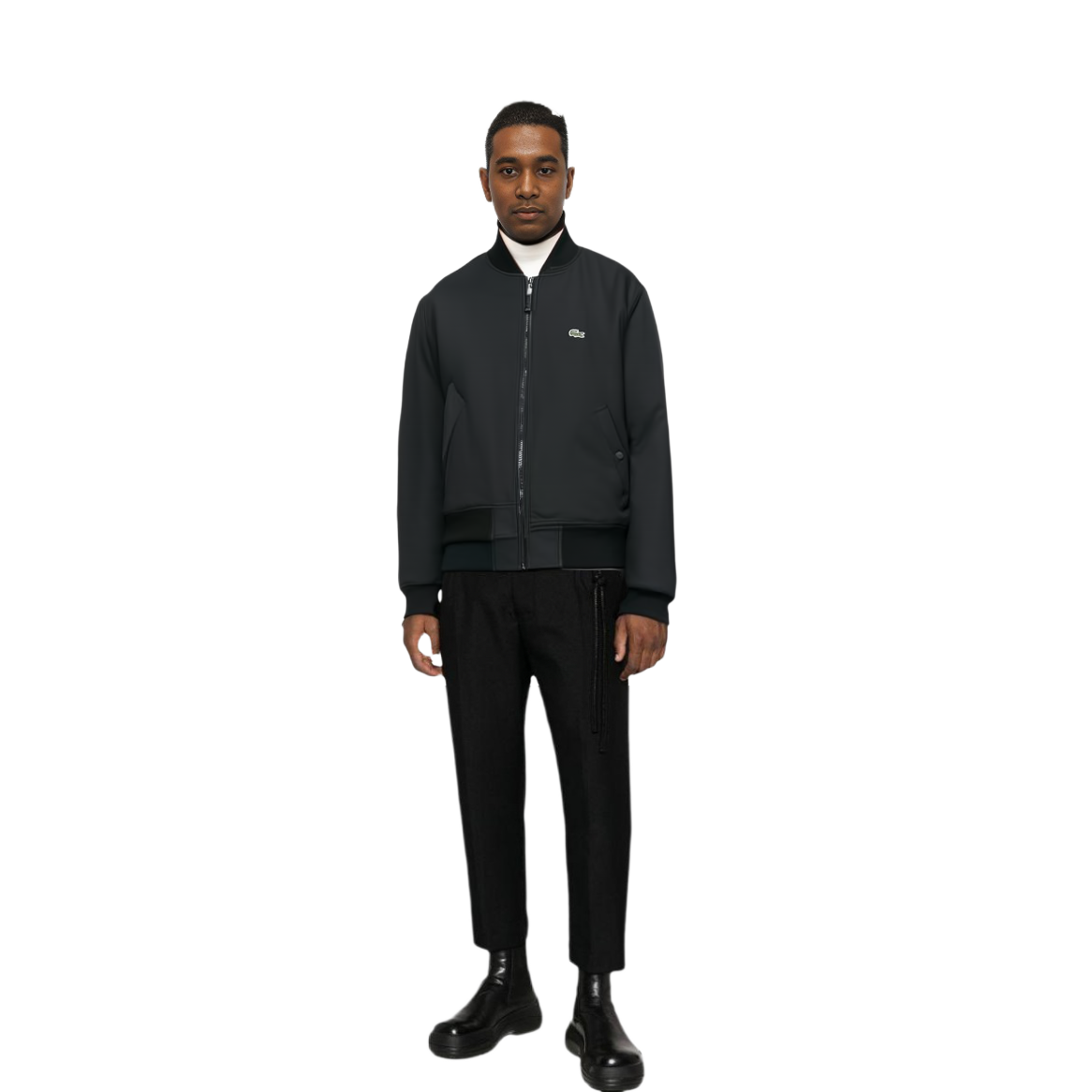 LACOSTE  Reversible Stand Collar Padded Jacket Black/Orange Casual Outerwear BH5953-174489 圖 6