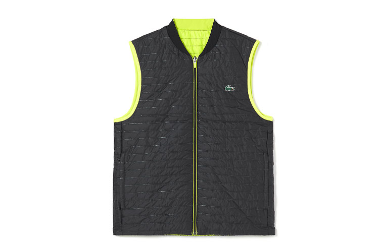 Lacoste  Reversible Vest Yellow/Black - Warm Solid Color Design BH9266-137911