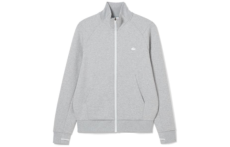 Order LACOSTE Silver Grey Zip-Up Sweatshirt Koleksi SS23. SH2702-CCA