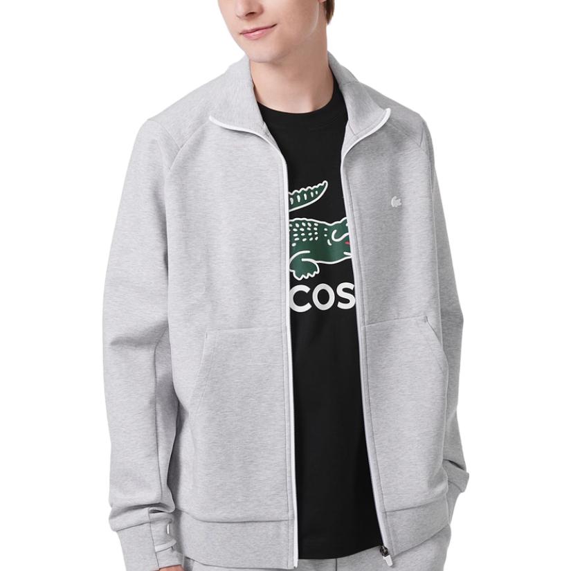 Lookbook LACOSTE Silver Grey Zip-Up Sweatshirt Koleksi SS23. SH2702-CCA