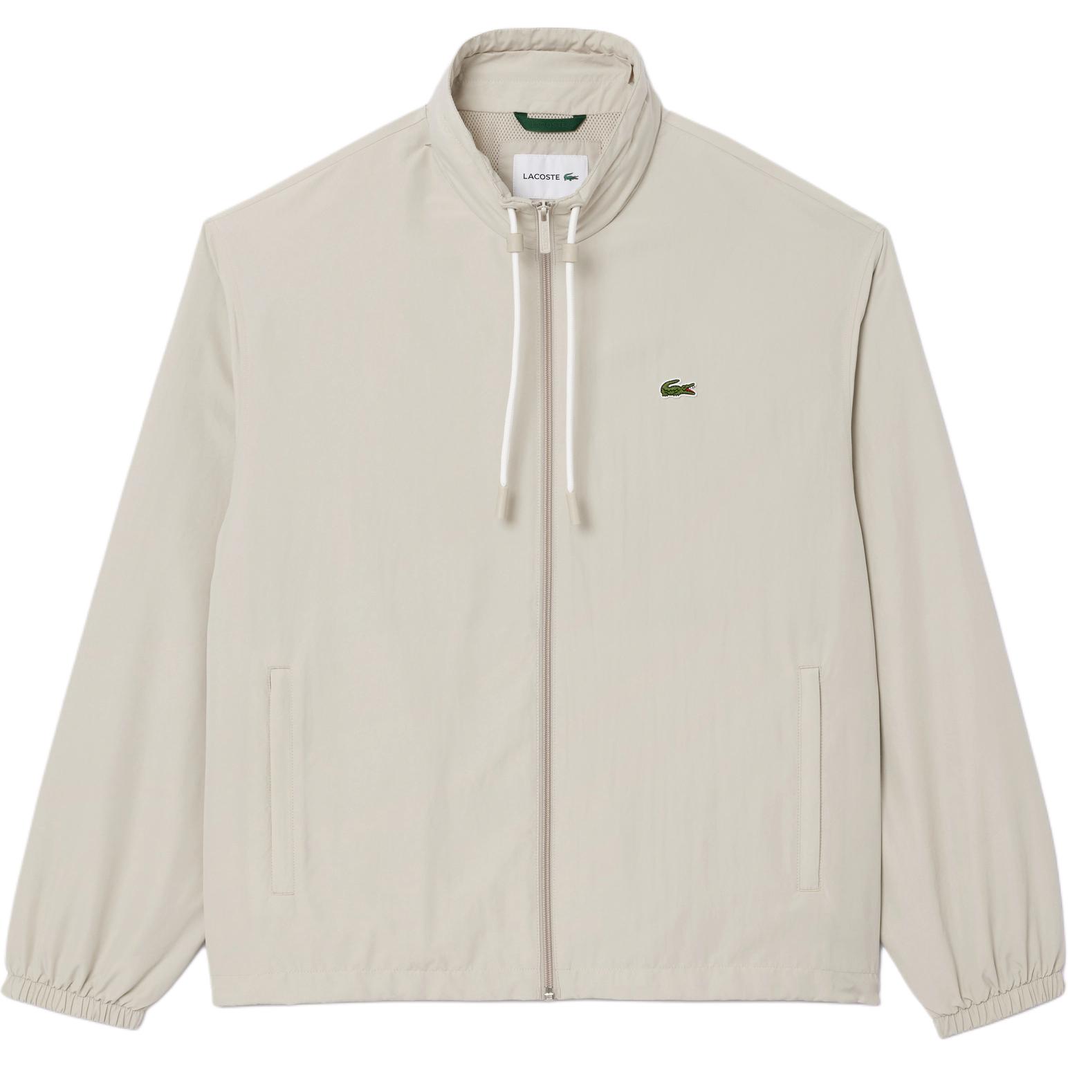 Lookbook ラコステ シンプルソリッドカラー フーディージップジャケット ライトグレー BH6291-BUQ