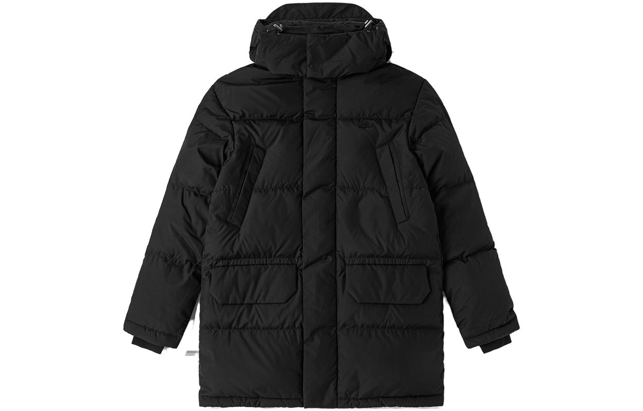 LACOSTE  Solid Color Hooded Down Jacket Casual Warm Outerwear. BH1960-97212