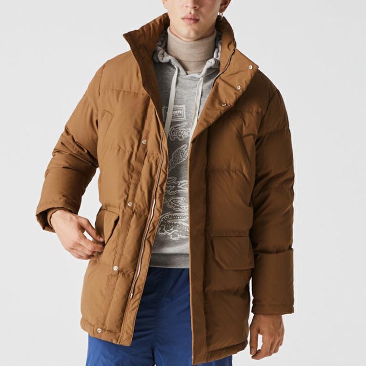 LACOSTE  Solid Color Hooded Down Jacket Casual Warm Outerwear. BH1960-97212 圖 3