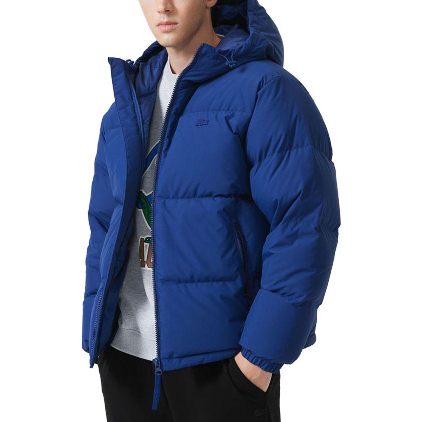 LACOSTE  Solid Color Hooded Winter Jacket Navy Blue BH6245-F9F 圖 4