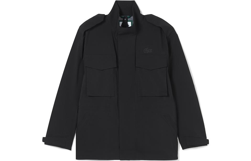 LACOSTE  Solid Color Stand Collar Casual Trendy Comfort Jacket BH2537