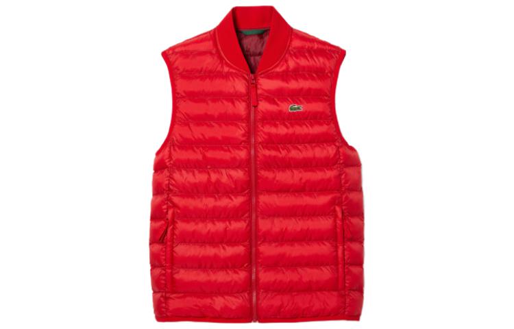 Shop LACOSTE 素色保暖無袖羽絨背心 BH0537