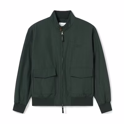 LACOSTE Solid Color Zip-Up Jacket Deep Green BH8540-YZP