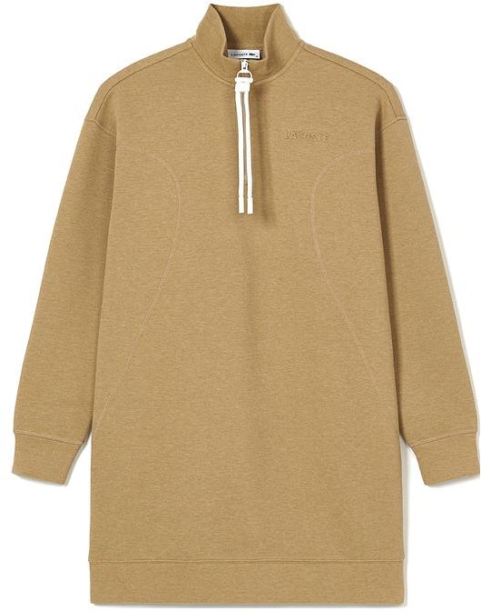 lacoste-solid-half-zip-high-collar-long-sleeve-casual-sweatshirt-dress-ef-2581-132018