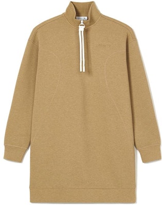LACOSTE Solid Half-Zip High Collar Long-Sleeve Casual Sweatshirt Dress EF2581-132018 Buy LACOSTE Solid Half-Zip High Collar Long-Sleeve Casual Sweatshirt Dress EF2581-132018