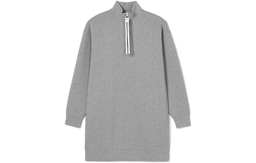 Purchase LACOSTE  Solid Half-Zip High Collar Long-Sleeve Casual Sweatshirt Dress EF2581-132018