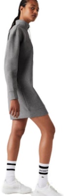 LACOSTE Solid Half-Zip High Collar Long-Sleeve Casual Sweatshirt Dress EF2581-132018 Sizing LACOSTE Solid Half-Zip High Collar Long-Sleeve Casual Sweatshirt Dress EF2581-132018