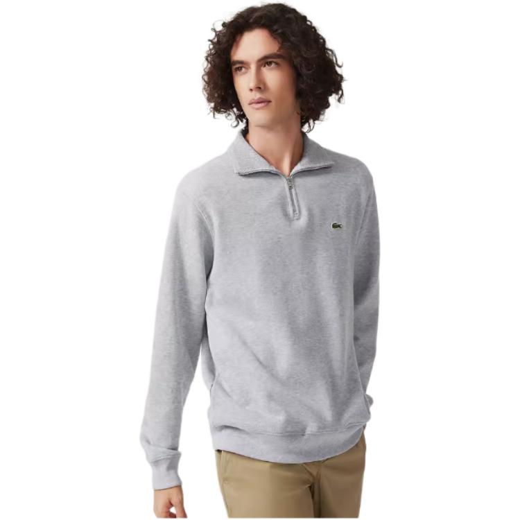 Purchase LACOSTE 拉链长袖卫衣 银灰色 SH1927-CCA